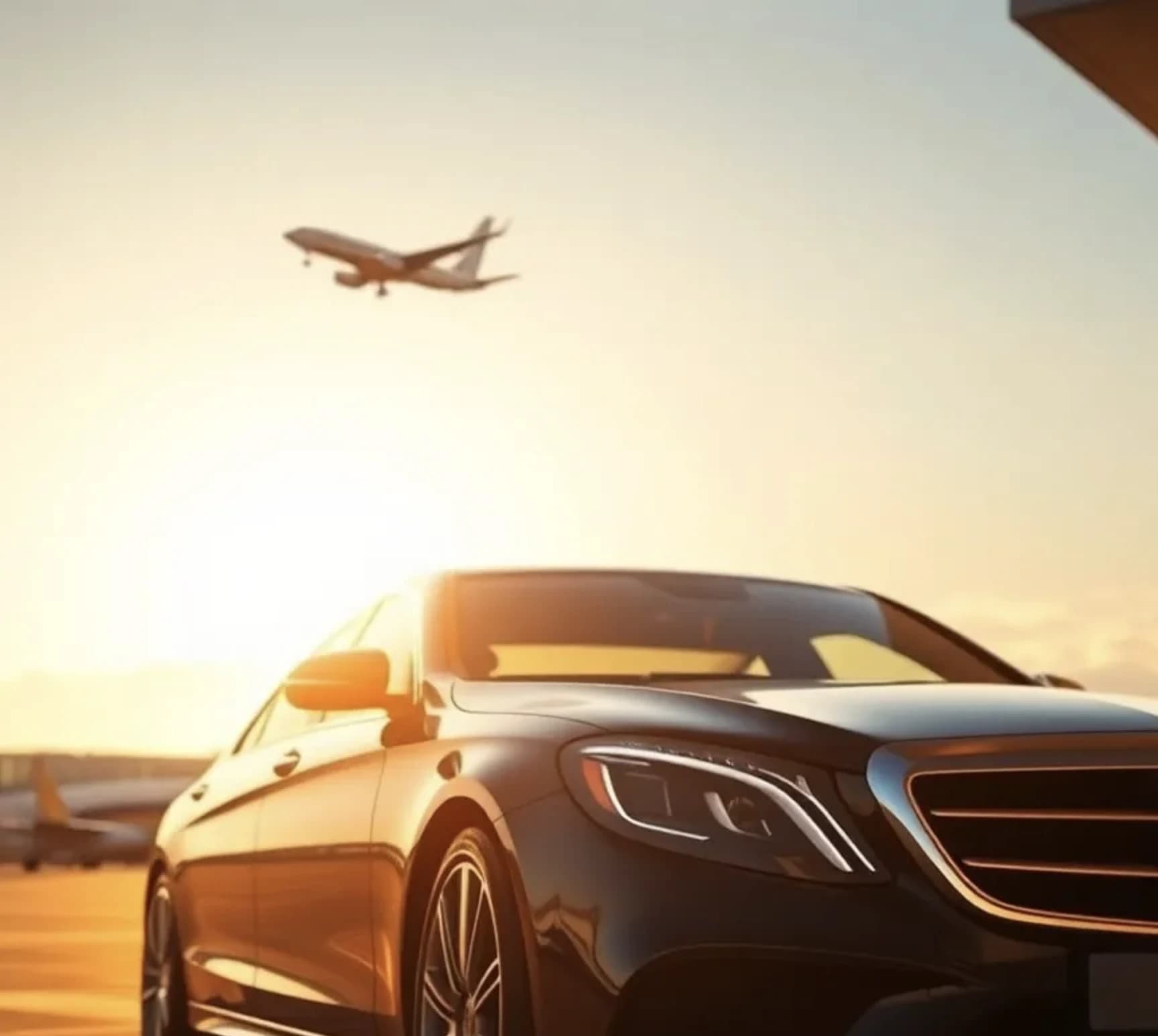 Female chauffeur holding a name board in the arrivals hall at an Airport