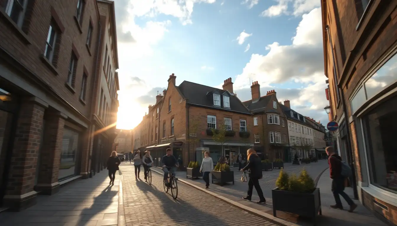 Stunning street view of Oxford city