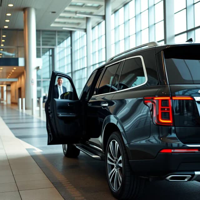 Rideexec chauffeur service car waiting for guests in london